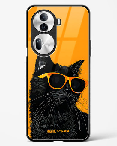 Feline Flair [BREATHE] Glass Case Phone Cover (Oppo)