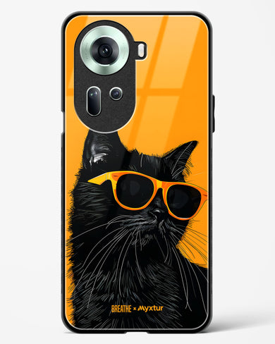 Feline Flair [BREATHE] Glass Case Phone Cover (Oppo)