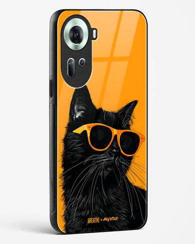 Feline Flair [BREATHE] Glass Case Phone Cover (Oppo)