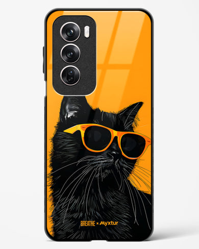 Feline Flair [BREATHE] Glass Case Phone Cover (Oppo)