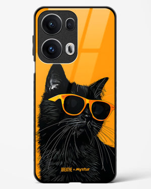 Feline Flair [BREATHE] Glass Case Phone Cover (Oppo)