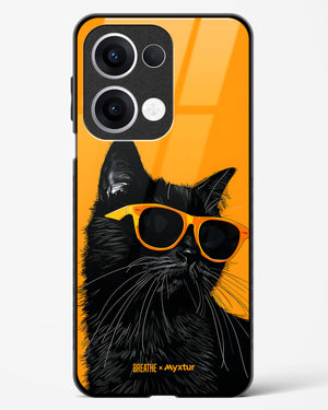 Feline Flair [BREATHE] Glass Case Phone Cover (Oppo)