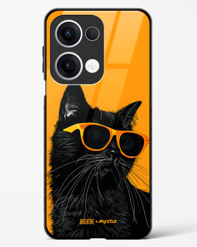Feline Flair [BREATHE] Glass Case Phone Cover (Oppo)
