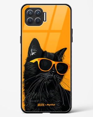 Feline Flair [BREATHE] Glass Case Phone Cover (Oppo)