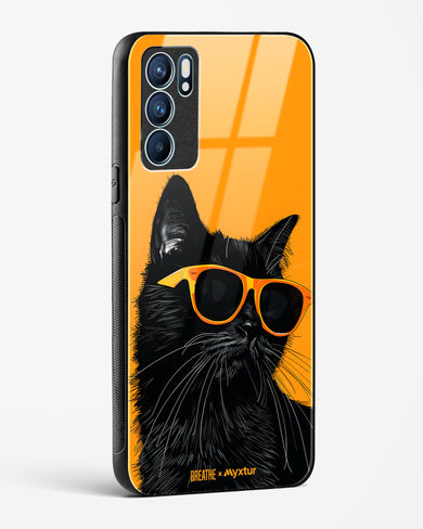 Feline Flair [BREATHE] Glass Case Phone Cover (Oppo)