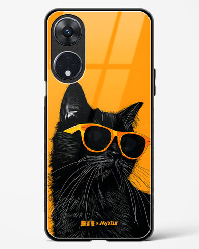 Feline Flair [BREATHE] Glass Case Phone Cover (Oppo)