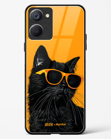 Feline Flair [BREATHE] Glass Case Phone Cover (Realme)