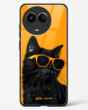 Feline Flair [BREATHE] Glass Case Phone Cover (Realme)