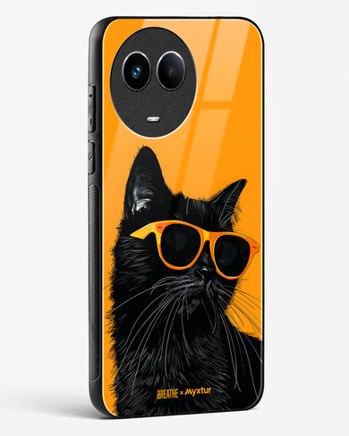 Feline Flair [BREATHE] Glass Case Phone Cover (Realme)
