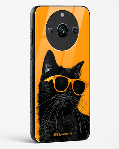 Feline Flair [BREATHE] Glass Case Phone Cover (Realme)