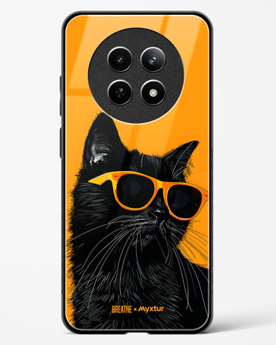 Feline Flair [BREATHE] Glass Case Phone Cover (Realme)