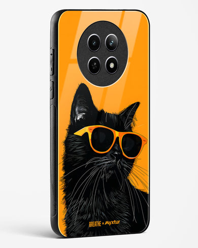 Feline Flair [BREATHE] Glass Case Phone Cover (Realme)