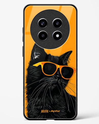 Feline Flair [BREATHE] Glass Case Phone Cover (Realme)