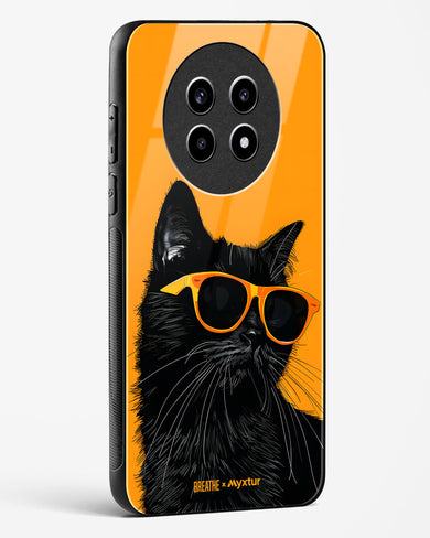 Feline Flair [BREATHE] Glass Case Phone Cover (Realme)