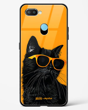 Feline Flair [BREATHE] Glass Case Phone Cover (Realme)