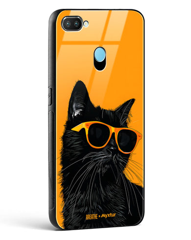 Feline Flair [BREATHE] Glass Case Phone Cover (Realme)