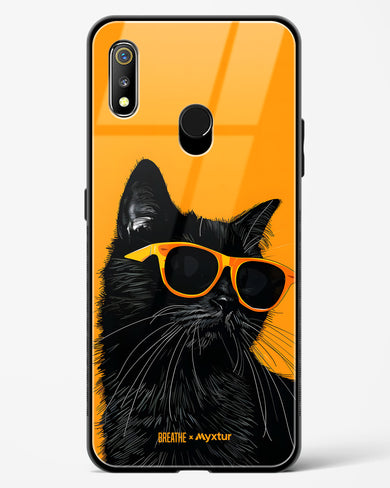 Feline Flair [BREATHE] Glass Case Phone Cover (Realme)