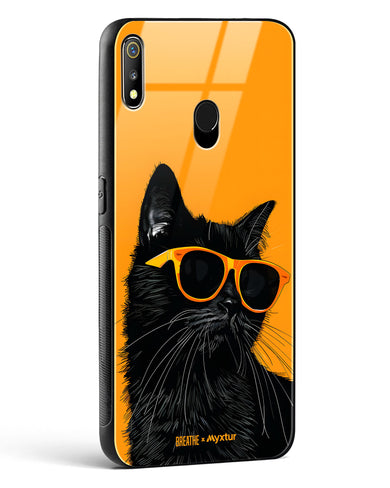 Feline Flair [BREATHE] Glass Case Phone Cover (Realme)