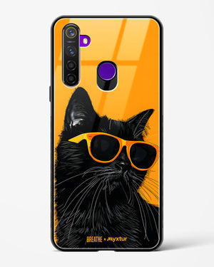 Feline Flair [BREATHE] Glass Case Phone Cover (Realme)