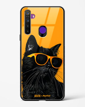 Feline Flair [BREATHE] Glass Case Phone Cover (Realme)