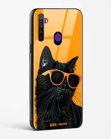 Feline Flair [BREATHE] Glass Case Phone Cover (Realme)