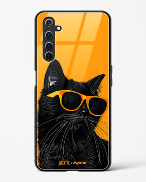 Feline Flair [BREATHE] Glass Case Phone Cover (Realme)