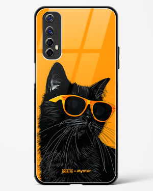 Feline Flair [BREATHE] Glass Case Phone Cover (Realme)