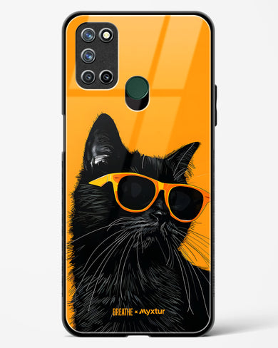 Feline Flair [BREATHE] Glass Case Phone Cover (Realme)