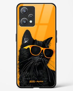 Feline Flair [BREATHE] Glass Case Phone Cover (Realme)
