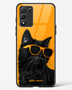 Feline Flair [BREATHE] Glass Case Phone Cover (Realme)