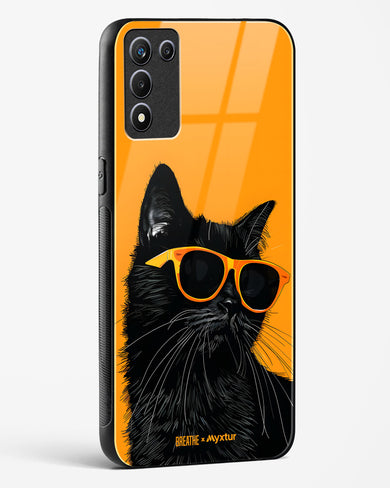 Feline Flair [BREATHE] Glass Case Phone Cover (Realme)