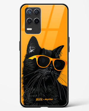 Feline Flair [BREATHE] Glass Case Phone Cover (Realme)