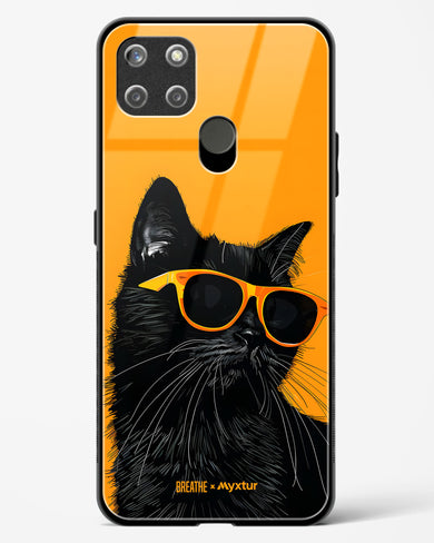 Feline Flair [BREATHE] Glass Case Phone Cover (Realme)