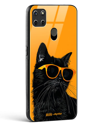 Feline Flair [BREATHE] Glass Case Phone Cover (Realme)