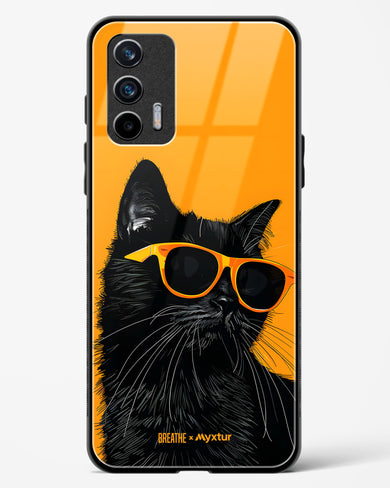 Feline Flair [BREATHE] Glass Case Phone Cover (Realme)