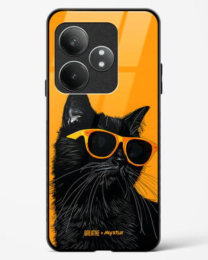 Feline Flair [BREATHE] Glass Case Phone Cover (Realme)