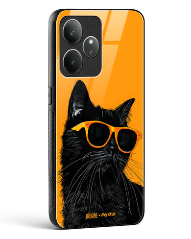 Feline Flair [BREATHE] Glass Case Phone Cover (Realme)