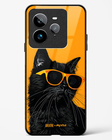 Feline Flair [BREATHE] Glass Case Phone Cover (Realme)