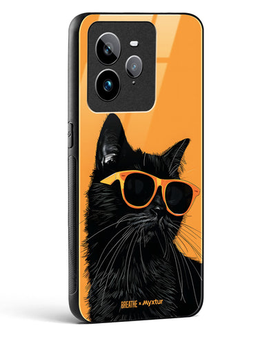 Feline Flair [BREATHE] Glass Case Phone Cover (Realme)