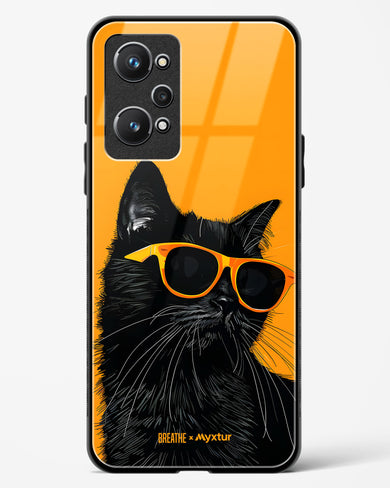 Feline Flair [BREATHE] Glass Case Phone Cover (Realme)
