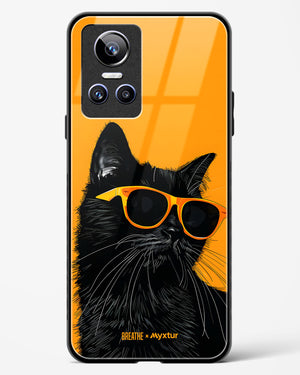 Feline Flair [BREATHE] Glass Case Phone Cover (Realme)