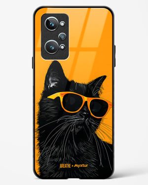 Feline Flair [BREATHE] Glass Case Phone Cover (Realme)