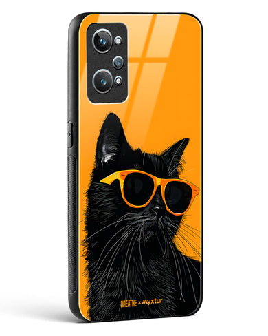 Feline Flair [BREATHE] Glass Case Phone Cover (Realme)