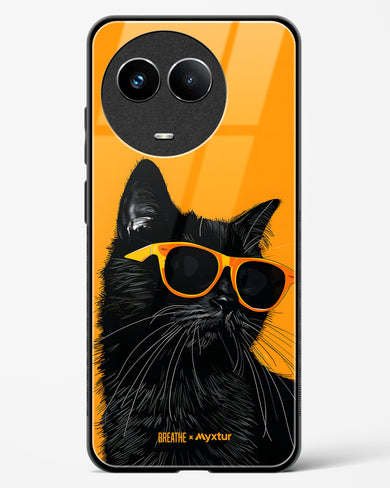 Feline Flair [BREATHE] Glass Case Phone Cover (Realme)