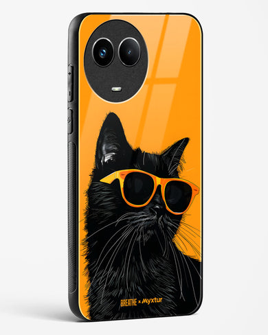 Feline Flair [BREATHE] Glass Case Phone Cover (Realme)