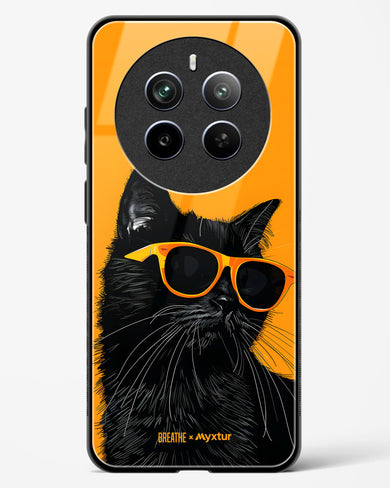 Feline Flair [BREATHE] Glass Case Phone Cover (Realme)