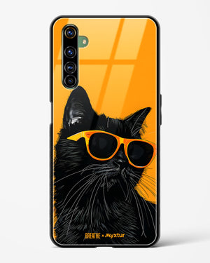 Feline Flair [BREATHE] Glass Case Phone Cover (Realme)