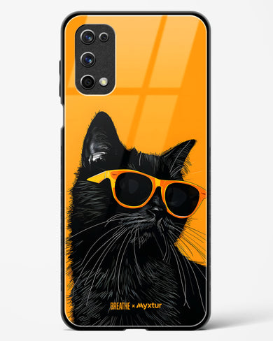 Feline Flair [BREATHE] Glass Case Phone Cover (Realme)