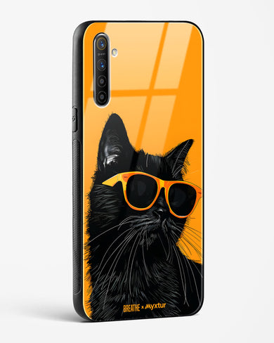 Feline Flair [BREATHE] Glass Case Phone Cover (Realme)