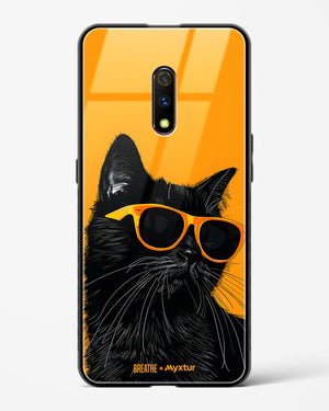 Feline Flair [BREATHE] Glass Case Phone Cover (Realme)